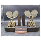 Book Ends Tennis Raquets
