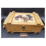 Dog Ammo Wood Box 7"T 16"W 9.5"D