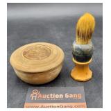 Vintage Shaving Brush & 1Soap Container