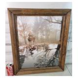 Deer Picture Framed  220"ï¿½24"