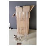 5 Tall Centerpiece Vases, Glass - 24"