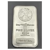 1 Ounce Silver Art Bar