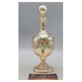 Painted Decanter Bottle 8.5" H w/Stopper