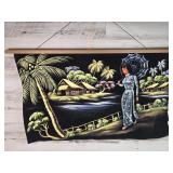 Asian Velvet Painting 33"ï¿½20"