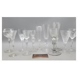 Crystal & Glass Collector Goblets - Some Marked