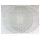 Pair of Glass Table-Tops - 26"D