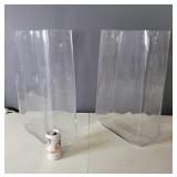 Large Glass Planters - 22" H