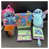 Disney Stitch Lot - Brush, Bag, Puzzle, jewelry