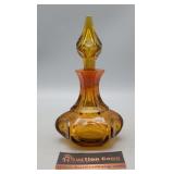 Amber Glass Bottle 7.5" H