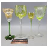 Crystal & Glass Collector Stemmed Glasses