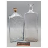Clear Glass Bottles 9" & 10" H
