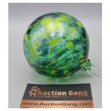 Swirled Glass Ornament Ball