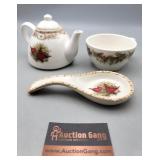 Teapot, Teacup, & Spoon Rest