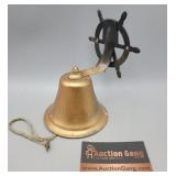 Metal Ship Wheel Bell