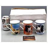 The Danbury Mint Pug Mugs