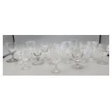 Crystal & Glass Collector Goblets - Some Marked