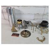 Collectibles Lot Juicer- Brass Stands - Pitcher