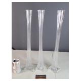 Glass Vases - 20"H