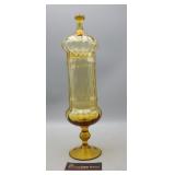 Mid-Century Apothecary Container w/Lid 15" H