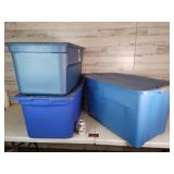Group of 3 Totes with Lids