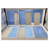 Hand Drawn Blue Prints