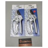 Pair of Blue Ape 2in1 Ratchet Pruning Shears
