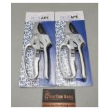Pair of Blue Ape 2in1 Ratchet Pruning Shears