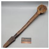 Vintage Hand-Carved Wood Ladle 24"long