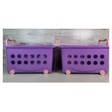 Wheeled Stacking Baskets