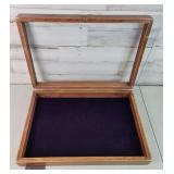Display Case 23.5" W 16"D 4.5"T