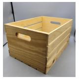 Wood Crate 9.5"T 18"W 12"D