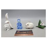 Rabbit Figurines - marked