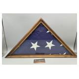 Framed US Flag 25Wx12.5H