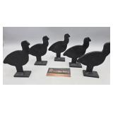 Set of 5 Hardened Steel Turkey Targets