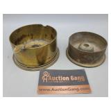 Military Trench Art Ashtrays 1 Marked 1944