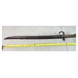 French Military Bayonet w Scabbard