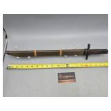 Japanese Military Bayonet with Bamboo Scabbard