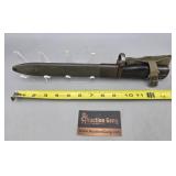 Spanish Military Bayonet with Scabbard