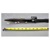 Belgian Military Bayonet w Scabbard