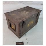 British Ammo Box w/ EMPTY Ammo Boxes 17.5Lx10Wx10H