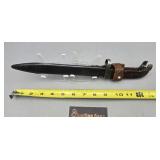 Russian Military Scabbard with Sheath & Leather