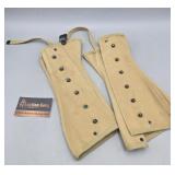Pair of Canvas Military Leg Gaiters
