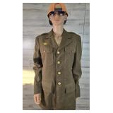 Military Wool Jacket w Patches