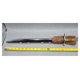 WWII Japanese Military Bayonet w Scabbard & Frog