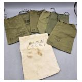 Group of Canvas Draw String Bags