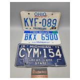 License Plates Michigan Ohio