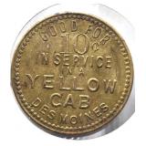 Des Moines Yellow Cab Token
