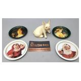 Coca-Cola Coasters & Ceramic Pig Chip on Ear