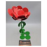 Metal Flower 10"T