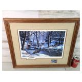 Ken Zylla Signed Print Turkeys 20.5"ï¿½24.5"